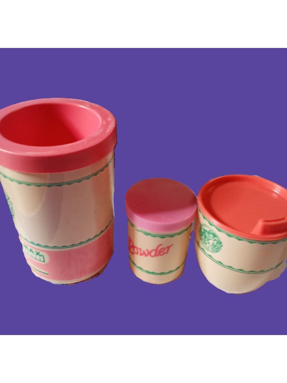 Vintage Cabbage Patch Kids Doll Accessories-Bottle Warmer Sippy Cup & Powder Jar